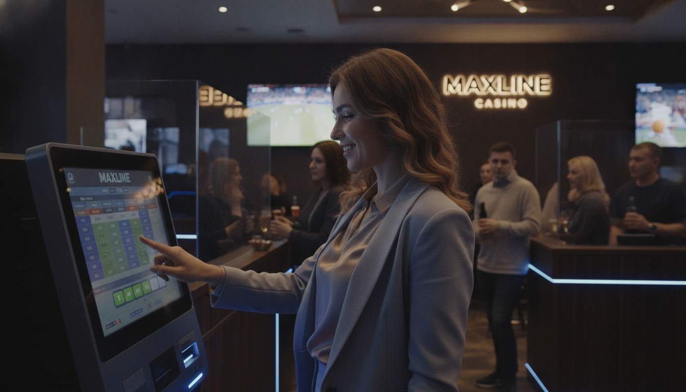 Ставки в Maxline Casino Женщина, делающая ставку